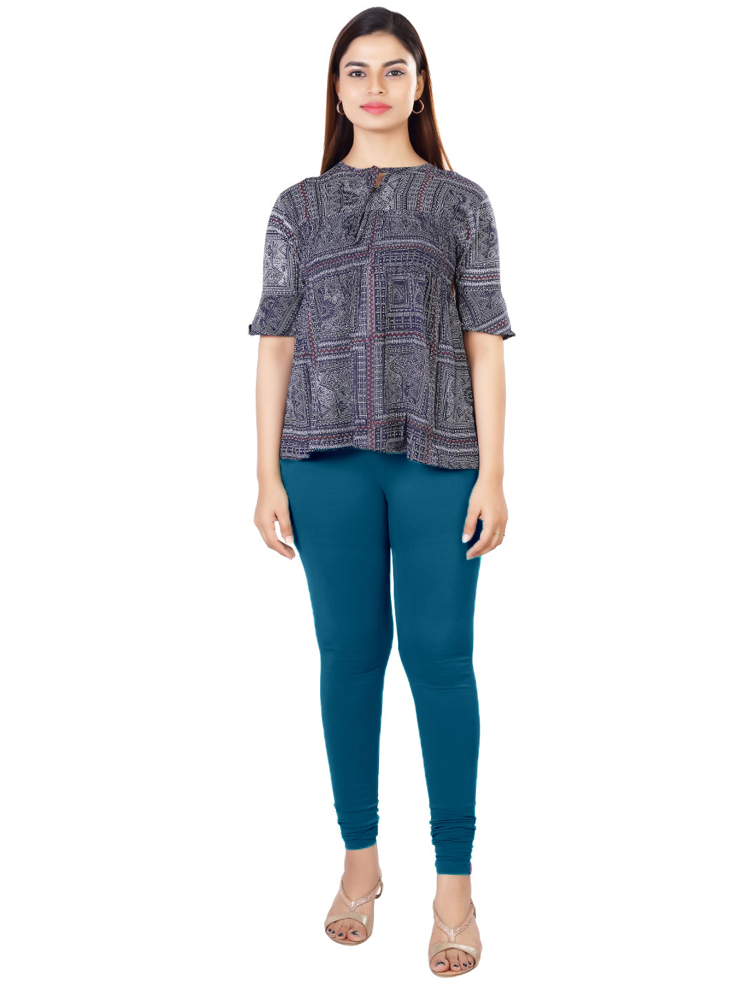 Naatiya Churidar Leggings - Teal