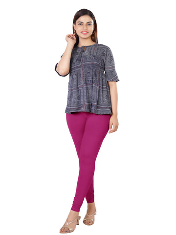 Naatiya Churidar Leggings - Magenta