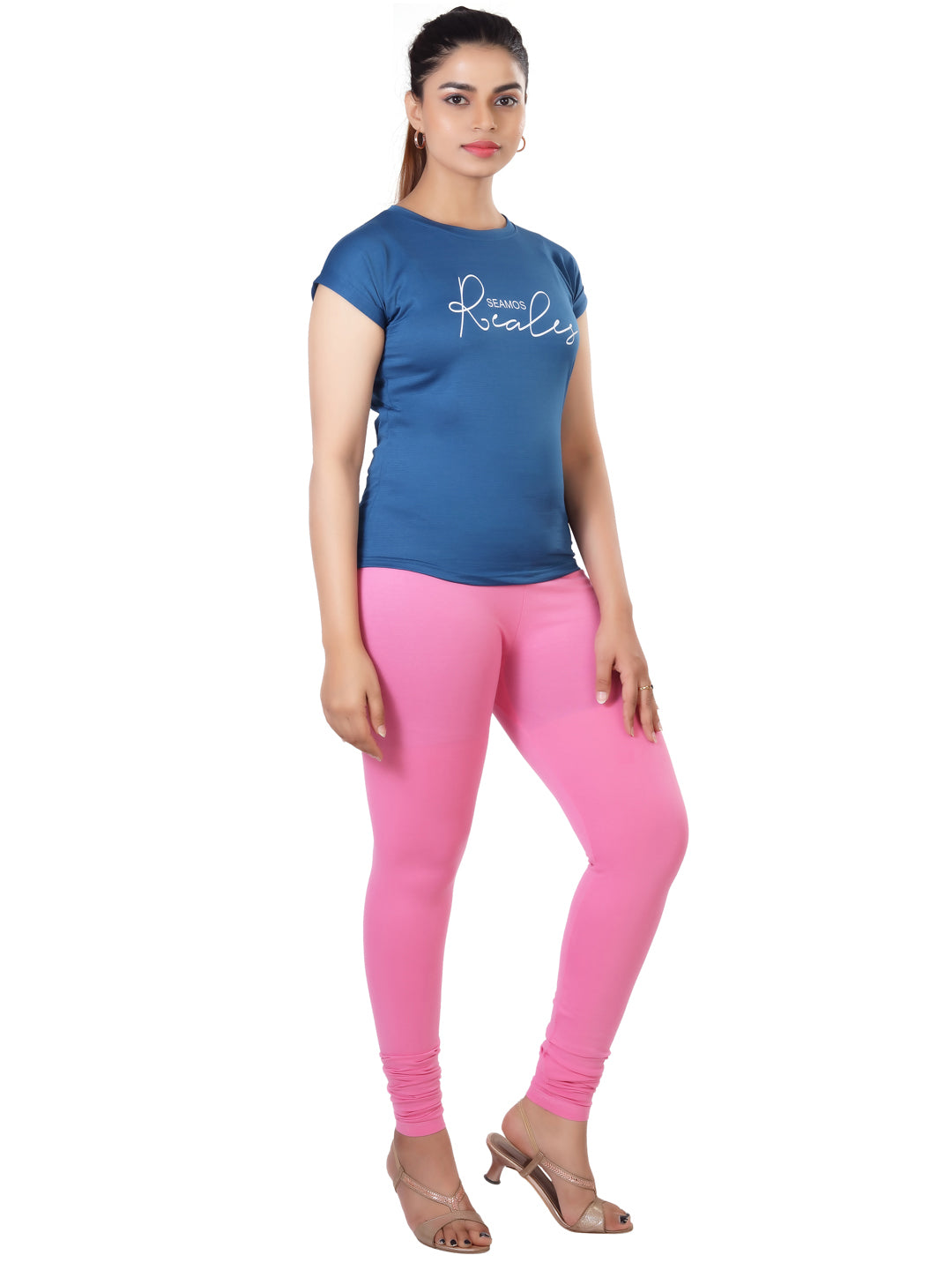 Naatiya Churidar Leggings - Pink