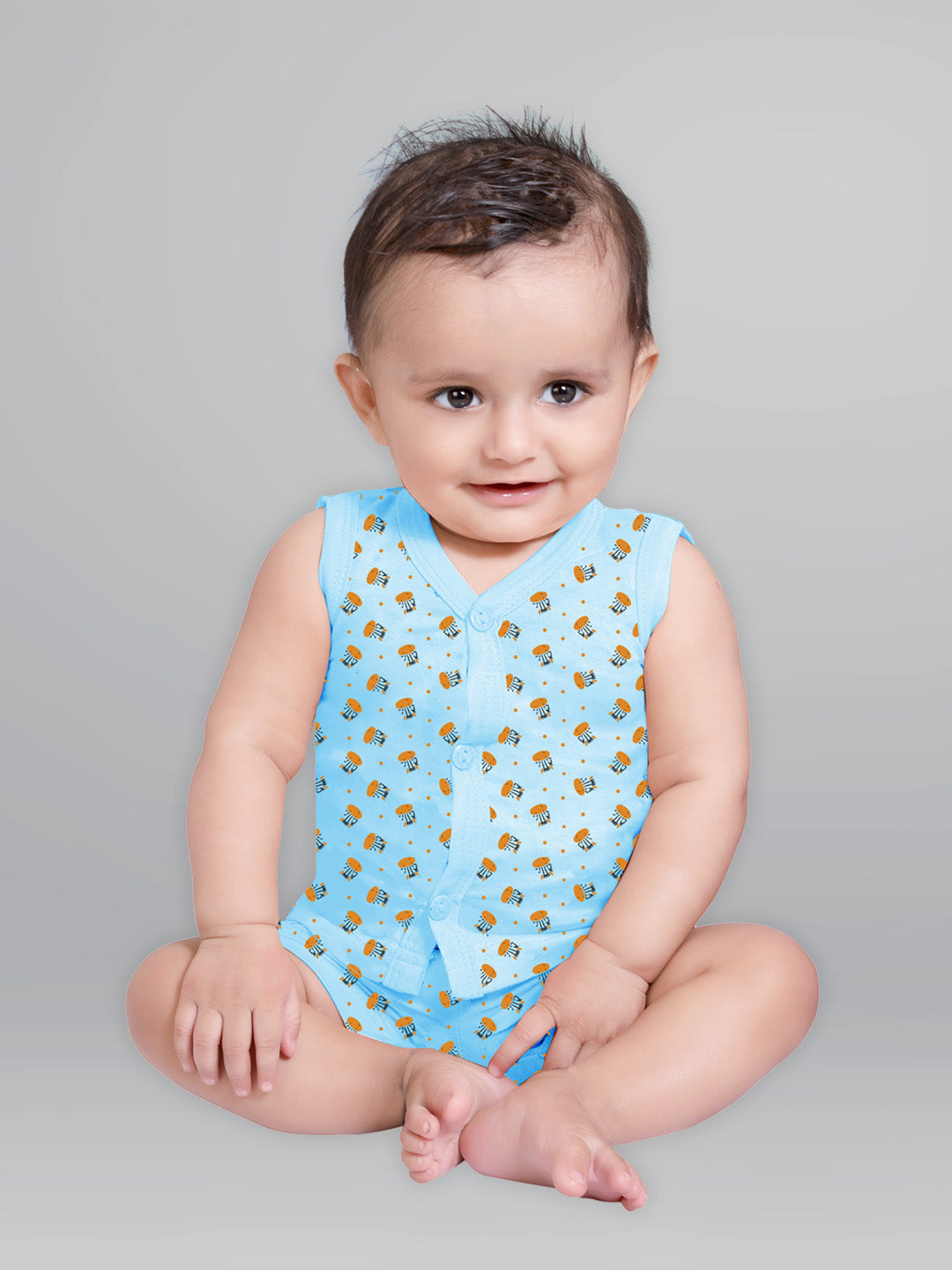 Front Open Sleeveless Set(C6104) - Pack of 10