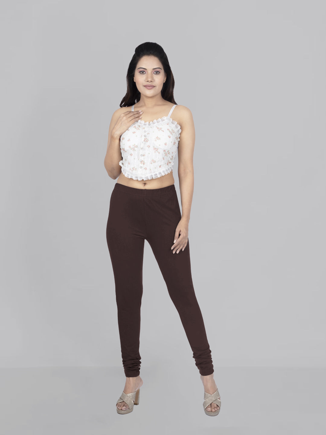 Naatiya Churidar Leggings - Coffee Brown