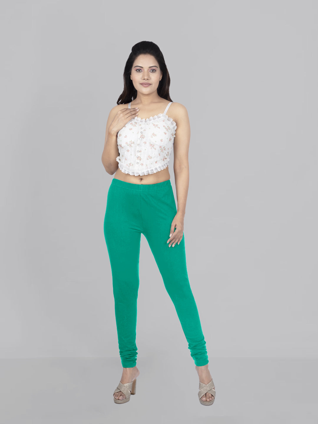 Naatiya Churidar Leggings - Emerald