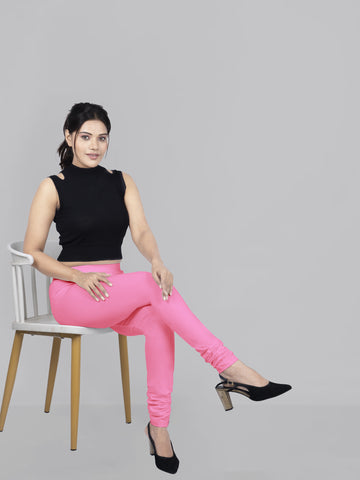 Naatiya Churidar Leggings - Rose