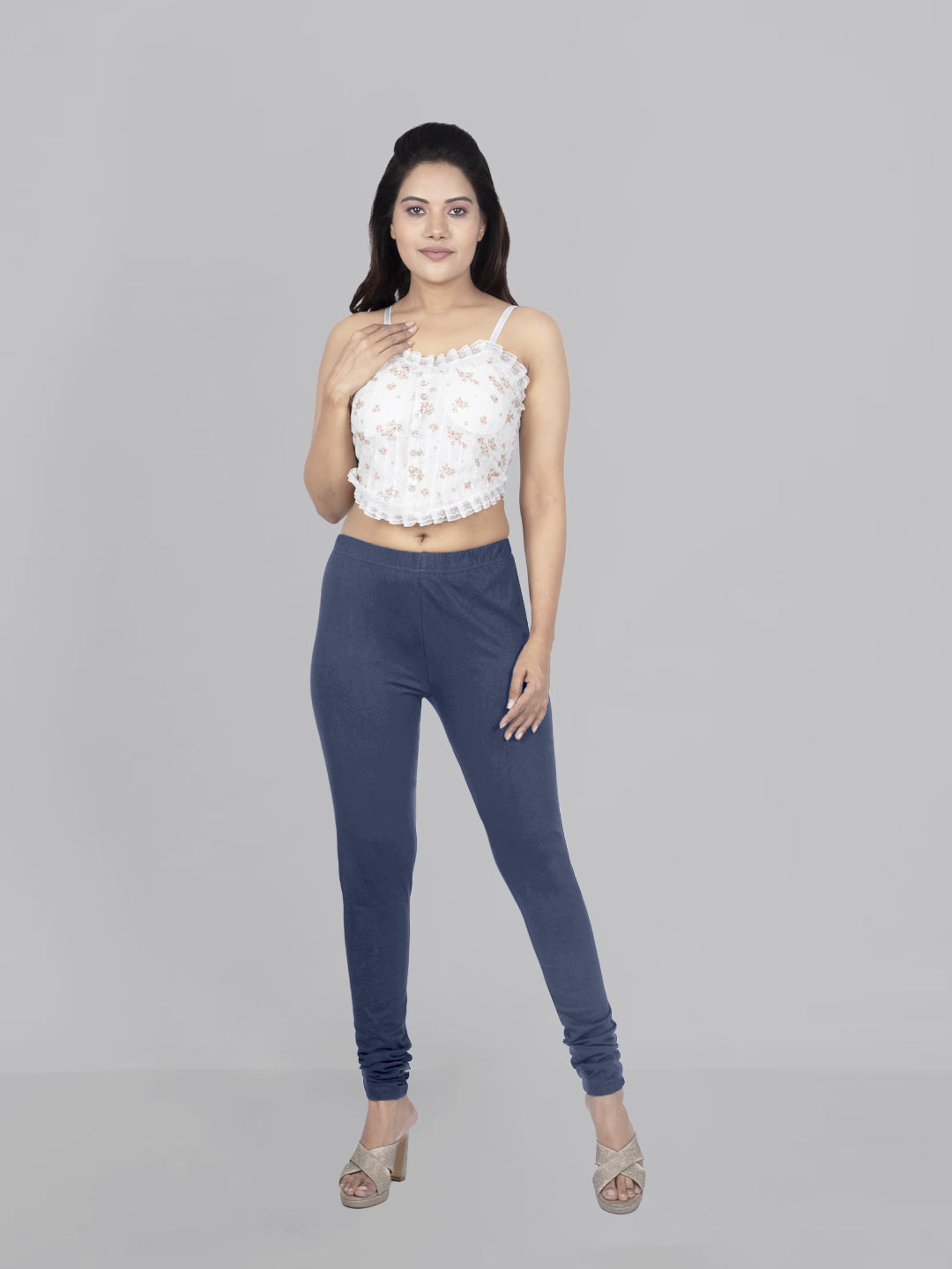 Naatiya Churidar Leggings - True Blue