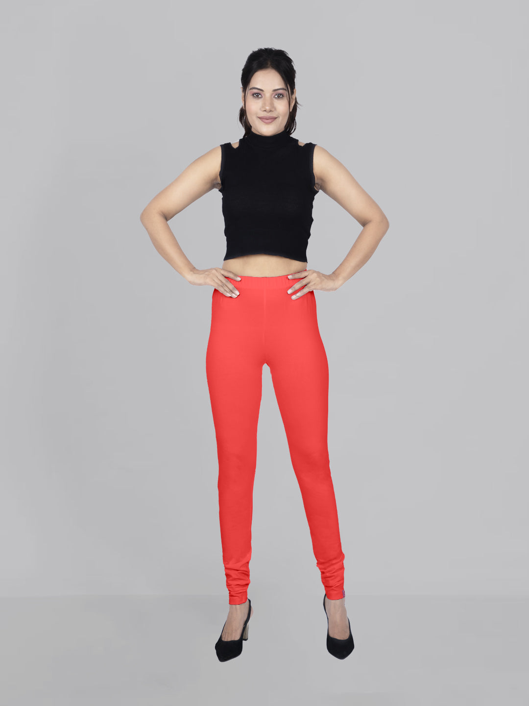 Naatiya Churidar Leggings - Cherry