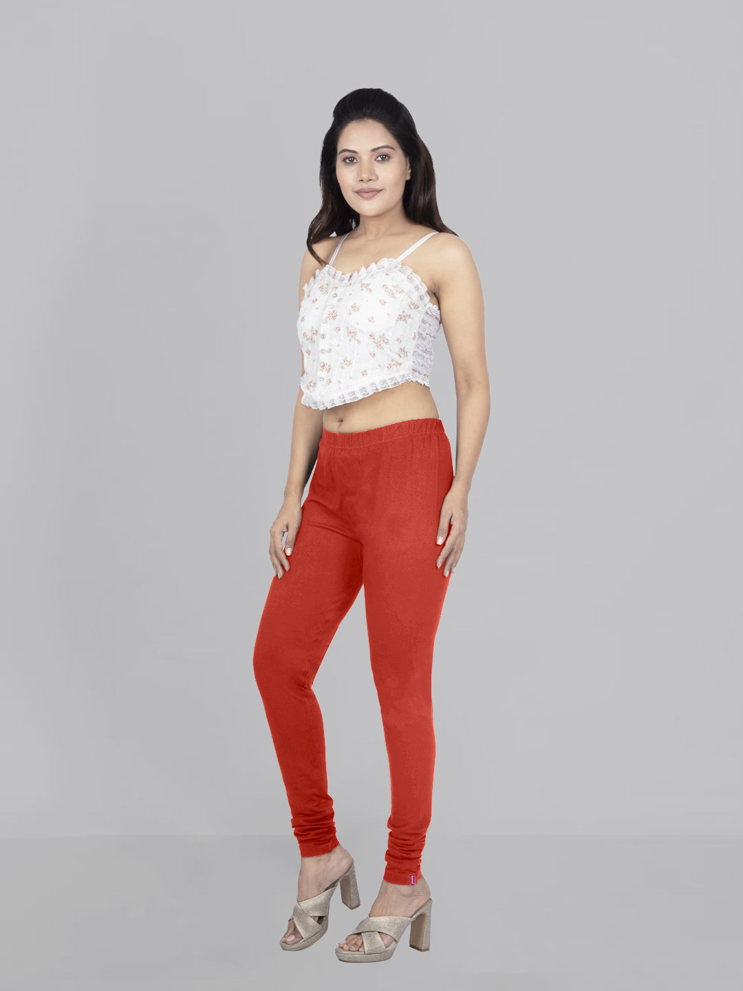 Naatiya Churidar Leggings - D Orange