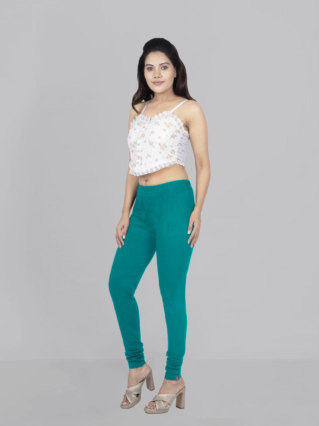 Naatiya Churidar Leggings - Sea Blue