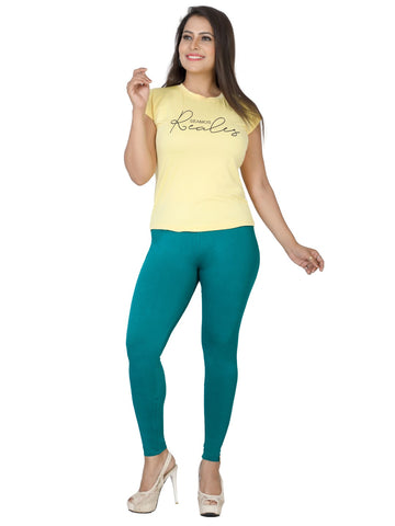 Naatiya Ankle Fit Leggings - Golf Green